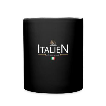 Italien Klettern - Tasse einfarbig - Schwarz - Vorne