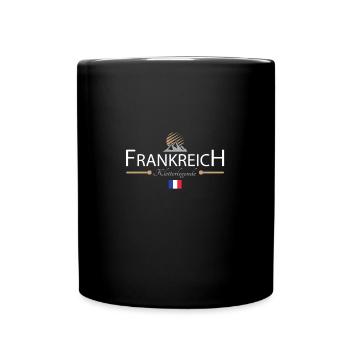 Frankreich Klettern - Tasse einfarbig - Schwarz - Vorne