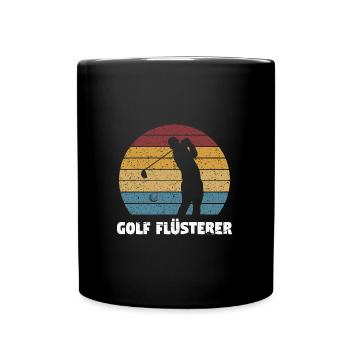 Golfspieler Sport Golfspiel Geschenk - Tasse einfarbig - Schwarz - Vorne