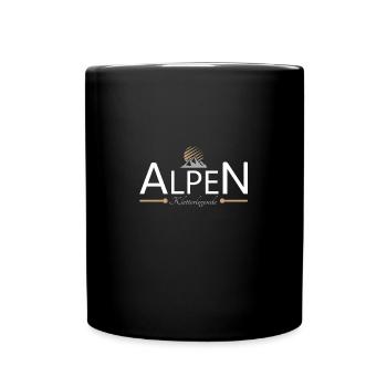 Alpen Klettern - Tasse einfarbig - Schwarz - Vorne