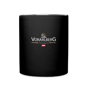 Klettern Vorarlberg - Tasse einfarbig - Schwarz - Vorne