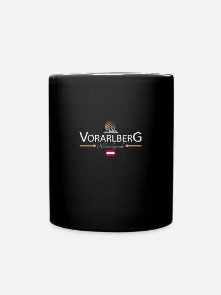 Klettern Vorarlberg - Tasse einfarbig - Schwarz