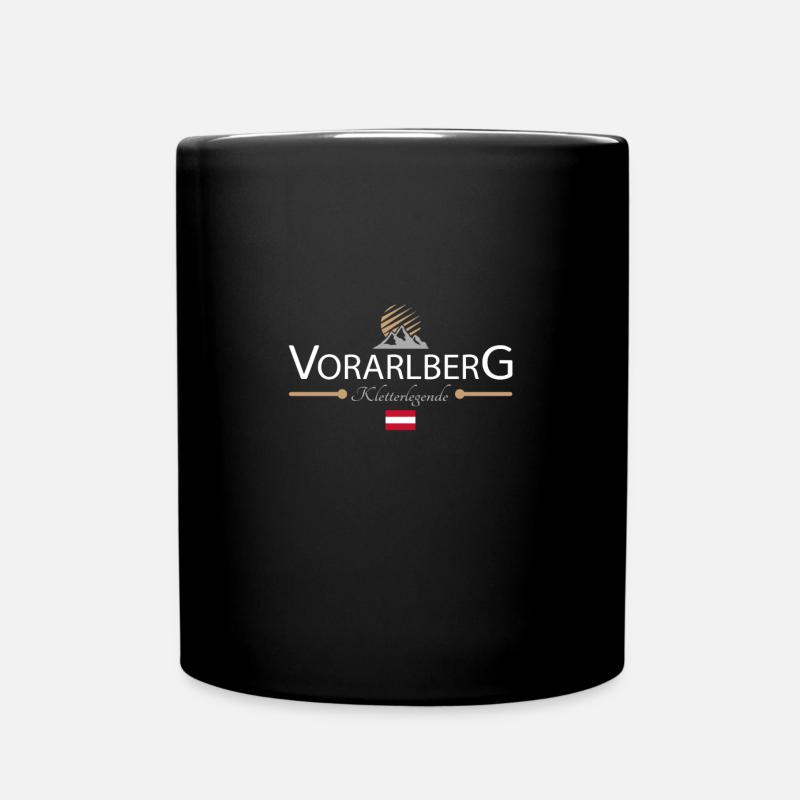 Klettern Vorarlberg - Tasse einfarbig - Schwarz