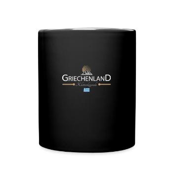 Griechenland Klettern - Tasse einfarbig - Schwarz - Vorne