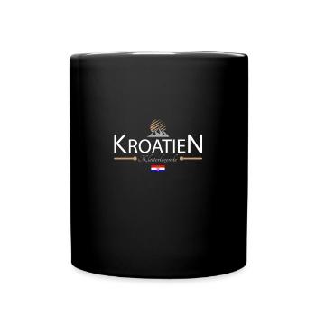 Kroatien Klettern - Tasse einfarbig - Schwarz - Vorne