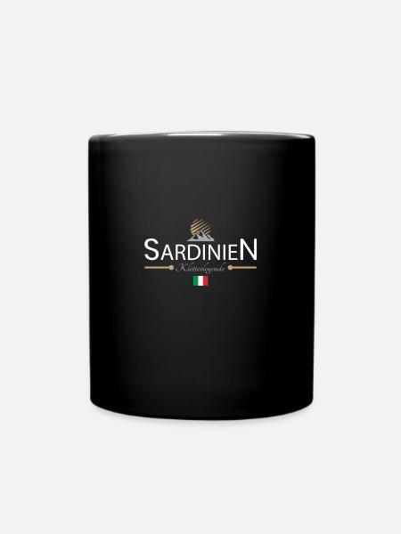 Sardinien Klettern - Tasse einfarbig - Schwarz