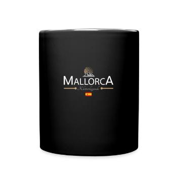 Mallorca Klettern - Tasse einfarbig - Schwarz - Vorne