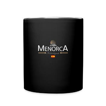 Menorca Klettern - Tasse einfarbig - Schwarz - Vorne