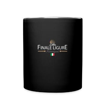 Finale Ligure Klettern - Tasse einfarbig - Schwarz - Vorne