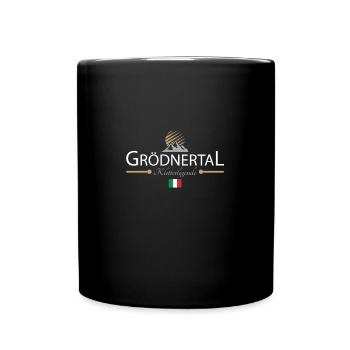 Grödnertal Klettern - Tasse einfarbig - Schwarz - Vorne