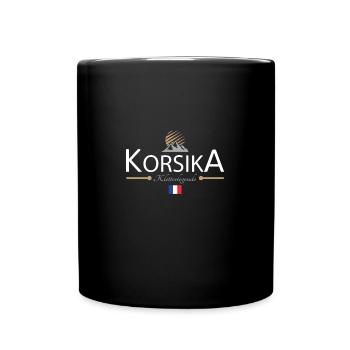 Korsika Klettern - Tasse einfarbig - Schwarz - Vorne