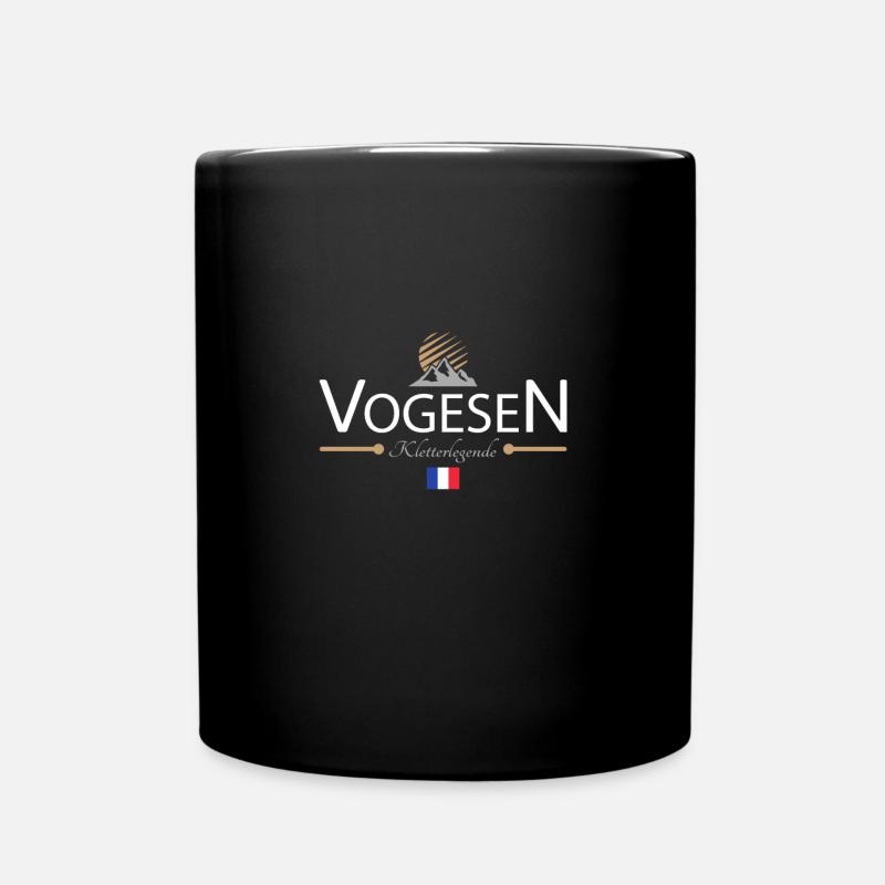 Vogesen Klettern - Tasse einfarbig - Schwarz