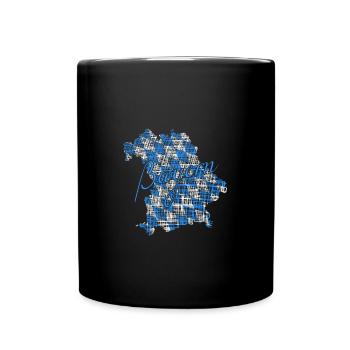 Bayern - Tasse einfarbig - Schwarz - Vorne