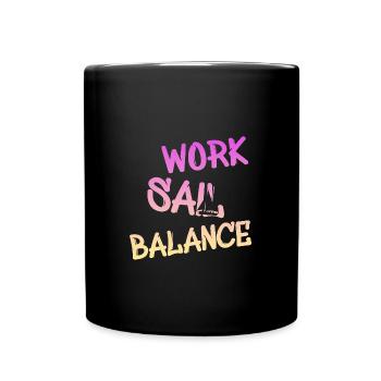 Sailing - Tasse einfarbig - Schwarz - Vorne