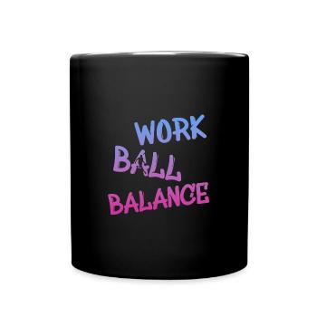 Basketball, Streetball - Tasse einfarbig - Schwarz - Vorne