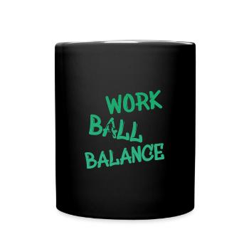 Basketball - Tasse einfarbig - Schwarz - Vorne