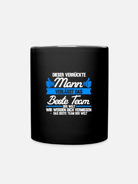Abschied Kollegin Abschiedsparty Geschenk - Tasse einfarbig - Schwarz