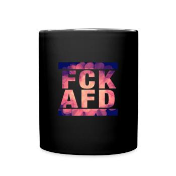 FCK AFD - Montrer l’exemple contre la droite, contre les nazis - Mug uni - noir - Devant