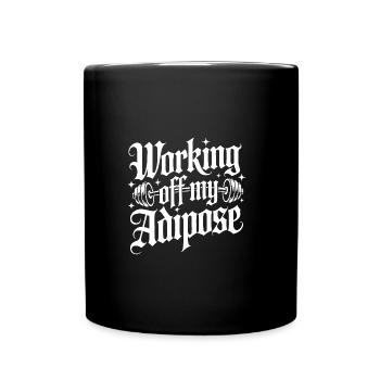 Working off my Adipose Workout Training - Full Colour Mug - black - Front
