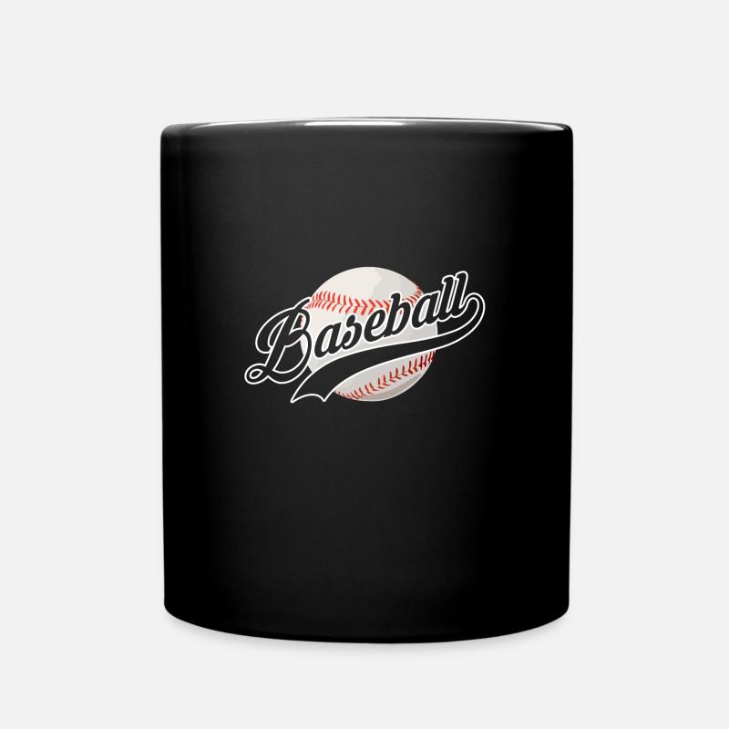 Baseball Teamsport Mannschaft Sport - Tasse einfarbig - Schwarz