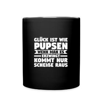 Sarkasmus Spruch Lustiger Spruch Geschenk - Tasse einfarbig - Schwarz - Vorne
