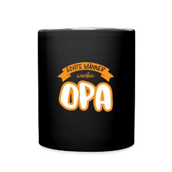Opas Opa Opas Geschenk - Tasse einfarbig - Schwarz - Vorne