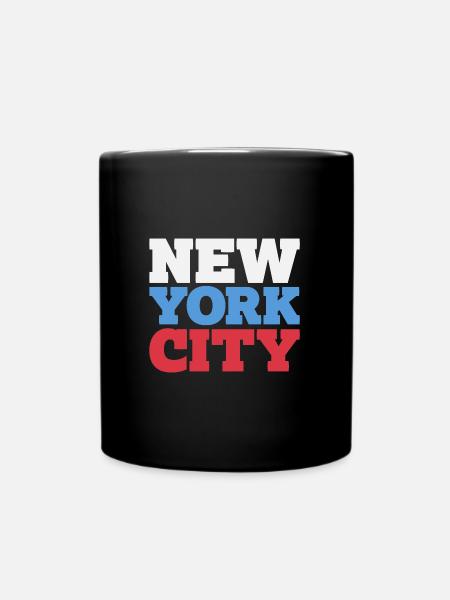 New York City - Tasse einfarbig - Schwarz