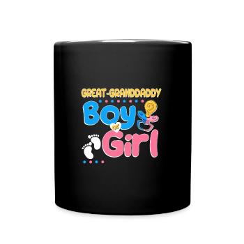 Pink or Blue Great-Granddaddy Loves You Best - Full Colour Mug - black - Front