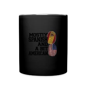 Spanisch Spanien Spanische Wurzeln Geschenk - Tasse einfarbig - Schwarz - Vorne