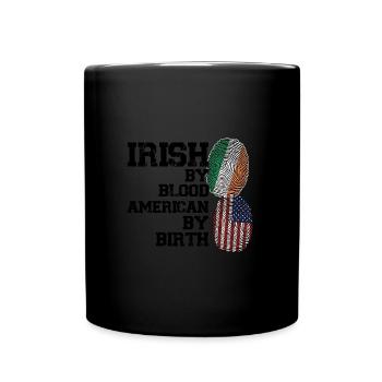 Irland Irisch Irische Wurzeln Geschenk - Tasse einfarbig - Schwarz - Vorne