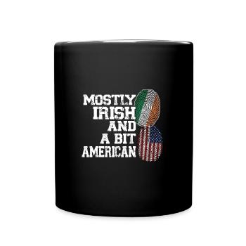 Irland Irisch Irische Wurzeln Geschenk - Tasse einfarbig - Schwarz - Vorne