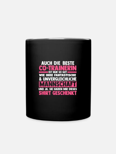 Co-Trainerin Sport Trainerin Geschenk - Tasse einfarbig - Schwarz