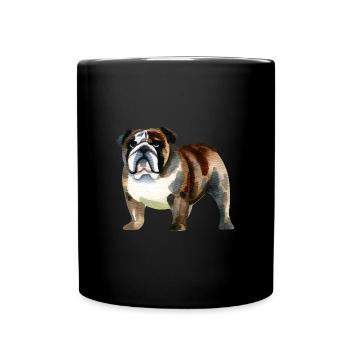 Bulldog pour les amoureux des chiens - Mug uni - noir - Devant