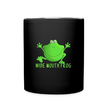 Laughing frog - Full Colour Mug - black - Front