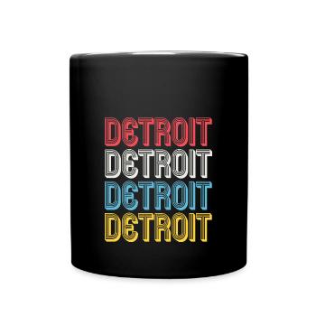 Detroit - Full Colour Mug - black - Front