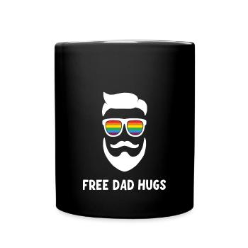 LGBT Stolze Vater - Tasse einfarbig - Schwarz - Vorne