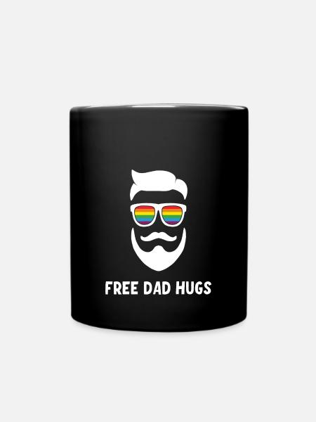 LGBT Stolze Vater - Tasse einfarbig - Schwarz