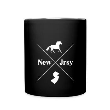 New Jersey - Tasse einfarbig - Schwarz - Vorne