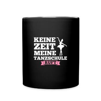 Ballerina Mädchen Balletttanz Geschenk - Tasse einfarbig - Schwarz - Vorne