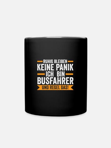 Busfahrer Job Busfahren Geschenk - Tasse einfarbig - Schwarz