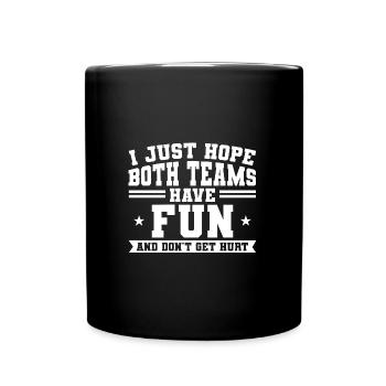 Sportspiel Sportmannschaft Geschenk - Tasse einfarbig - Schwarz - Vorne