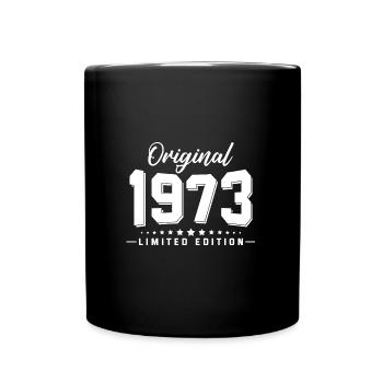 49th birthday born 1973 - Full Colour Mug - black - Front