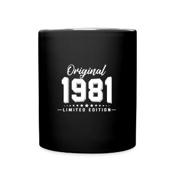 41 Birthday born 1981 - Full Colour Mug - black - Front