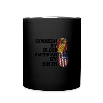 Spanisch Spanien Spanische Wurzeln Geschenk - Tasse einfarbig - Schwarz - Vorne