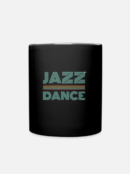 Jazz Dance - Retro Design - Tasse einfarbig - Schwarz
