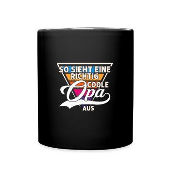 Grossmutter Oma Omas Geschenk - Tasse einfarbig - Schwarz - Vorne