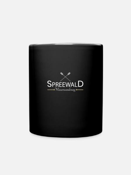 Spreewald Wasserwanderung - Tasse einfarbig - Schwarz