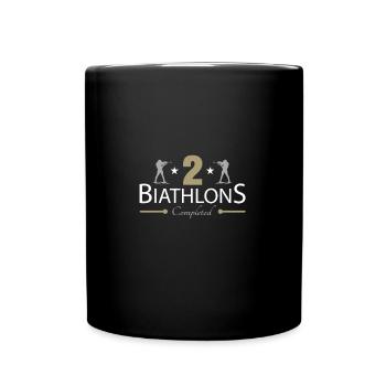 2. Biathlon - Tasse einfarbig - Schwarz - Vorne