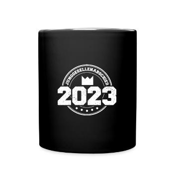 JGA 2023 Team Bräutigam - Junggesellenabschied - Tasse einfarbig - Schwarz - Vorne