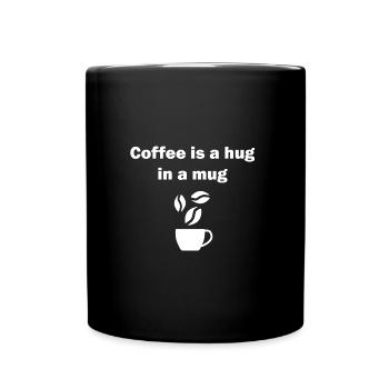 coffee is my love language - Tasse einfarbig - Schwarz - Vorne